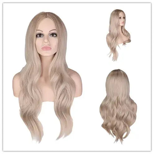 OmbreLong Silver Wig