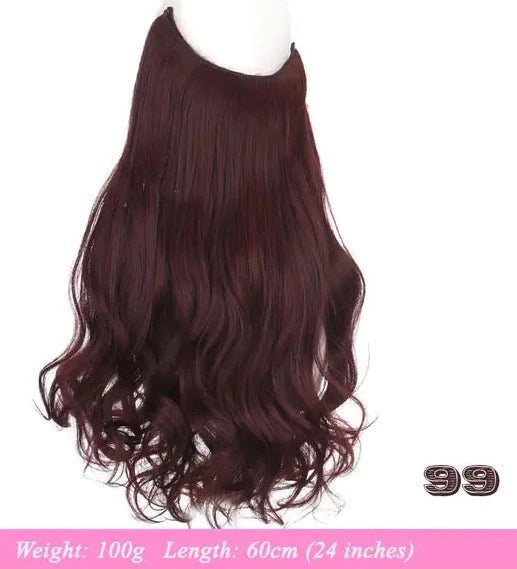 Synthetic No Clip Artificial Hair