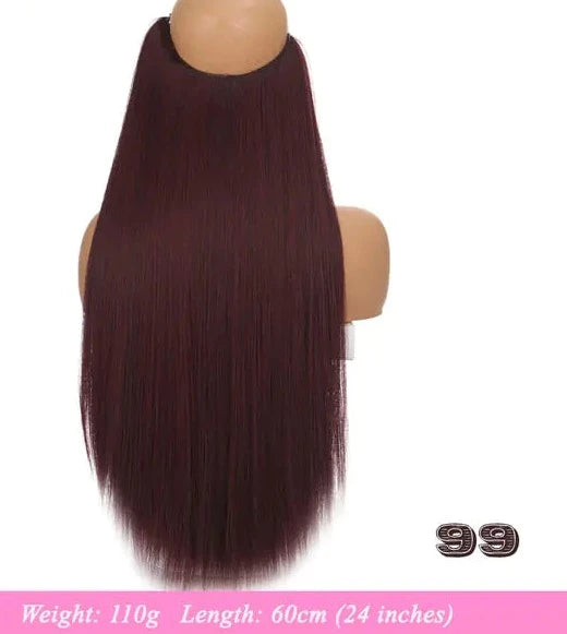 Synthetic No Clip Artificial Hair