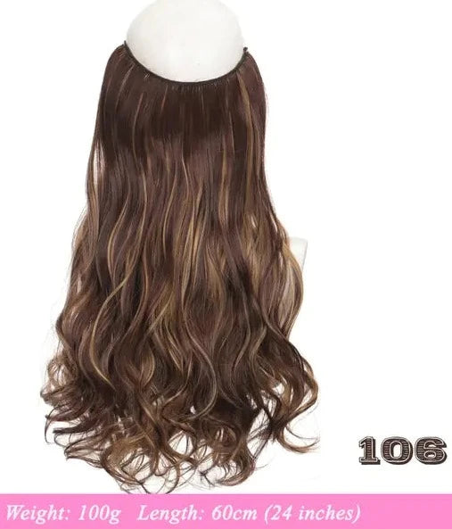 Synthetic No Clip Artificial Hair