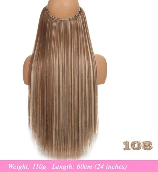 Synthetic No Clip Artificial Hair