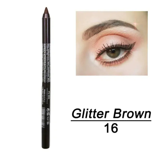 14 kleuren Langhoudende eyeliner